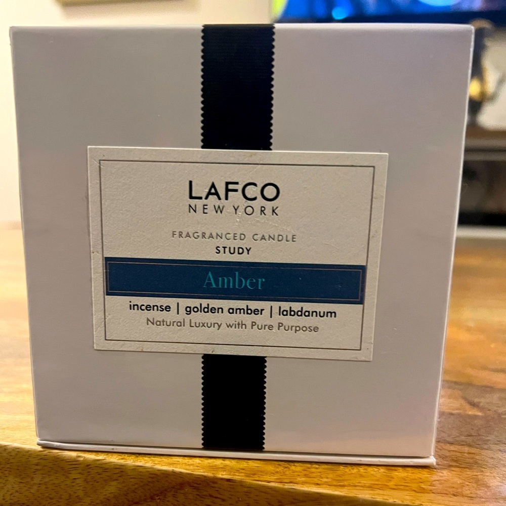 Brand new amber lafco candle